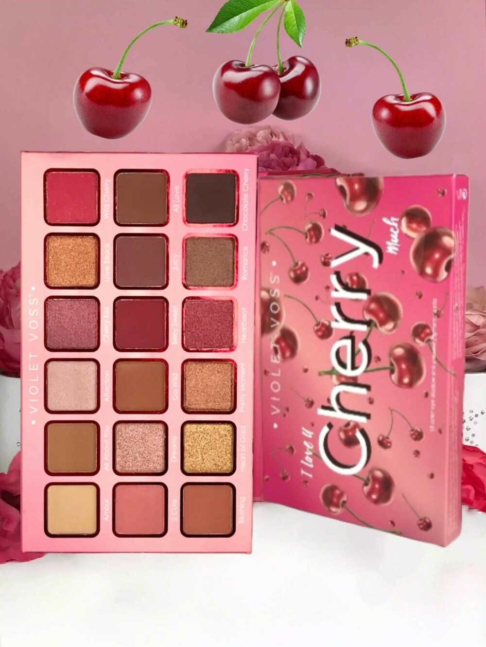 Violet Voss I Love You Cherry Much eyeshadow & pressed-pigment Palette 32g *BNIB